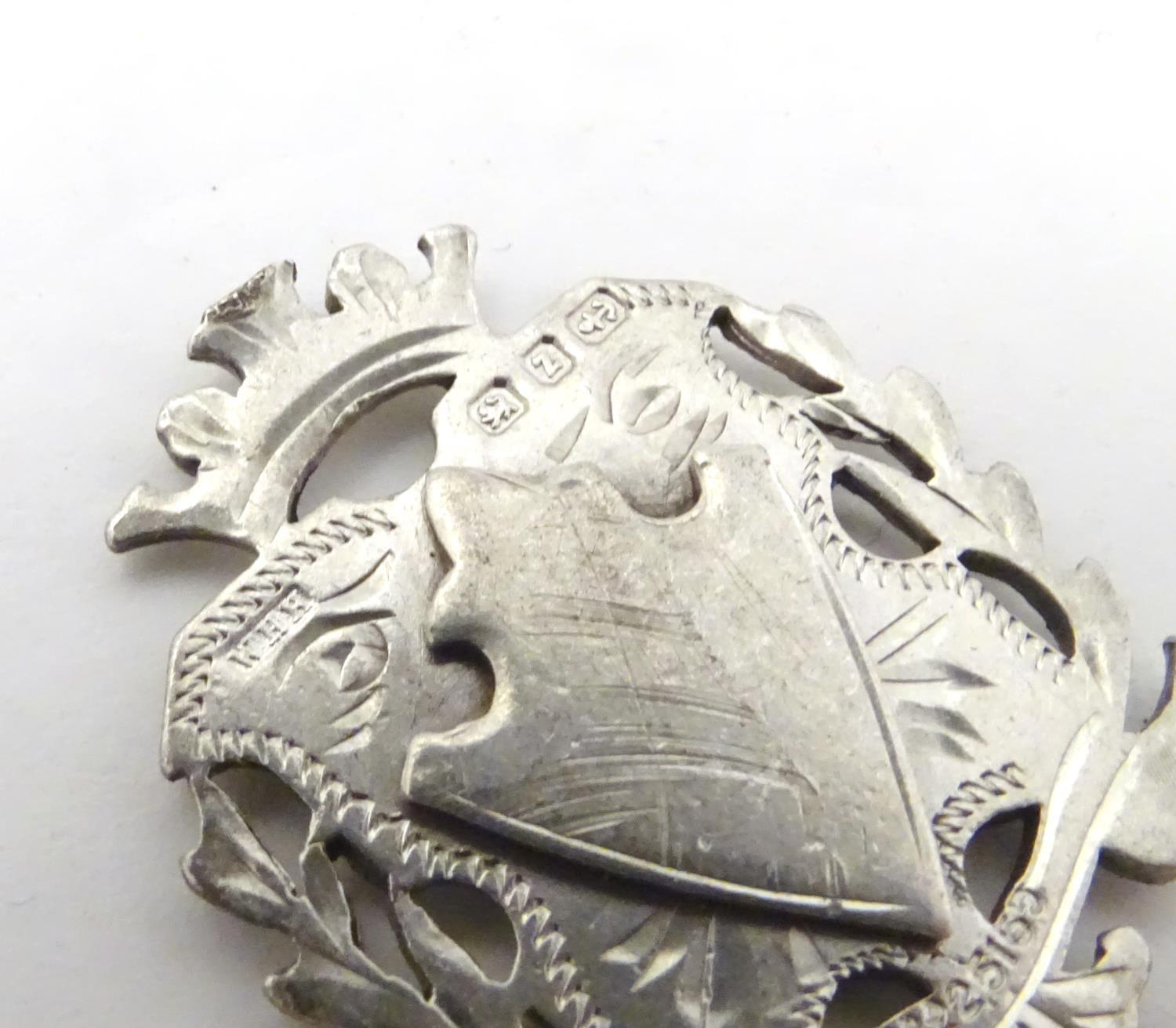 A hallmarked silver fob medal, the obverse decorated with the insignia of the National Safety - Image 8 of 10