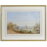 William Henry Stothard Scott (1782-1850), Watercolour, Hampton - upon - Thames, An autumnal