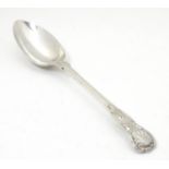 A silver kings pattern tablespoon, hallmarked Birmingham 1908 maker Elkington & Co . 8 1/2" long