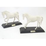 Two Beswick parian equestrian models of horses comprising Spirit of Freedom and Spirit of Youth.
