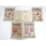 Young Folks' Tales, issues 1-4 1921, together with a partial script from Cinderella, with ballroom