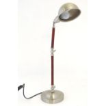 Vintage retro, mid-century: an articulated reading / desk lamp by Wisteria lighting, with chrome and