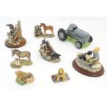 A quantity of Border Fine Arts models of animals etc. to include James Herriot 's Country Kitchen