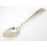 A late 18th / early 19thC silver teaspoon, maker Graham & McLean. 5 1/2" long Please Note - we do