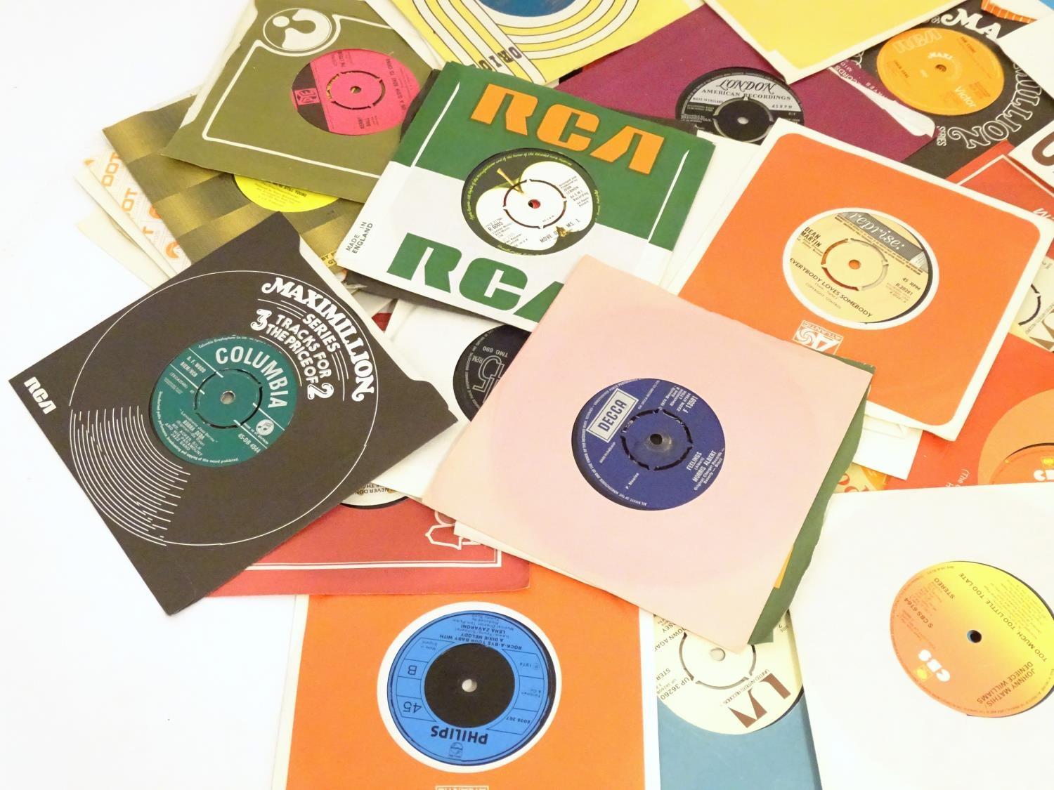 Records: a collection of 45rpm vinyl singles, to include examples by Sam Cooke, Stevie Wonder, - Image 5 of 8