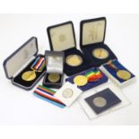 An assortment of late 20thC issue WWII commemorative medals, comprising a cased Award Productions