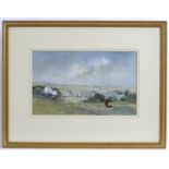 David J. Weston, 20th century, Watercolour, Retired to Brading, Isle of Wight. A harbour view with a