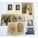 A collection of early black and white photographic portraits, by Ciolina, Fall, Scheider, Wasserman,