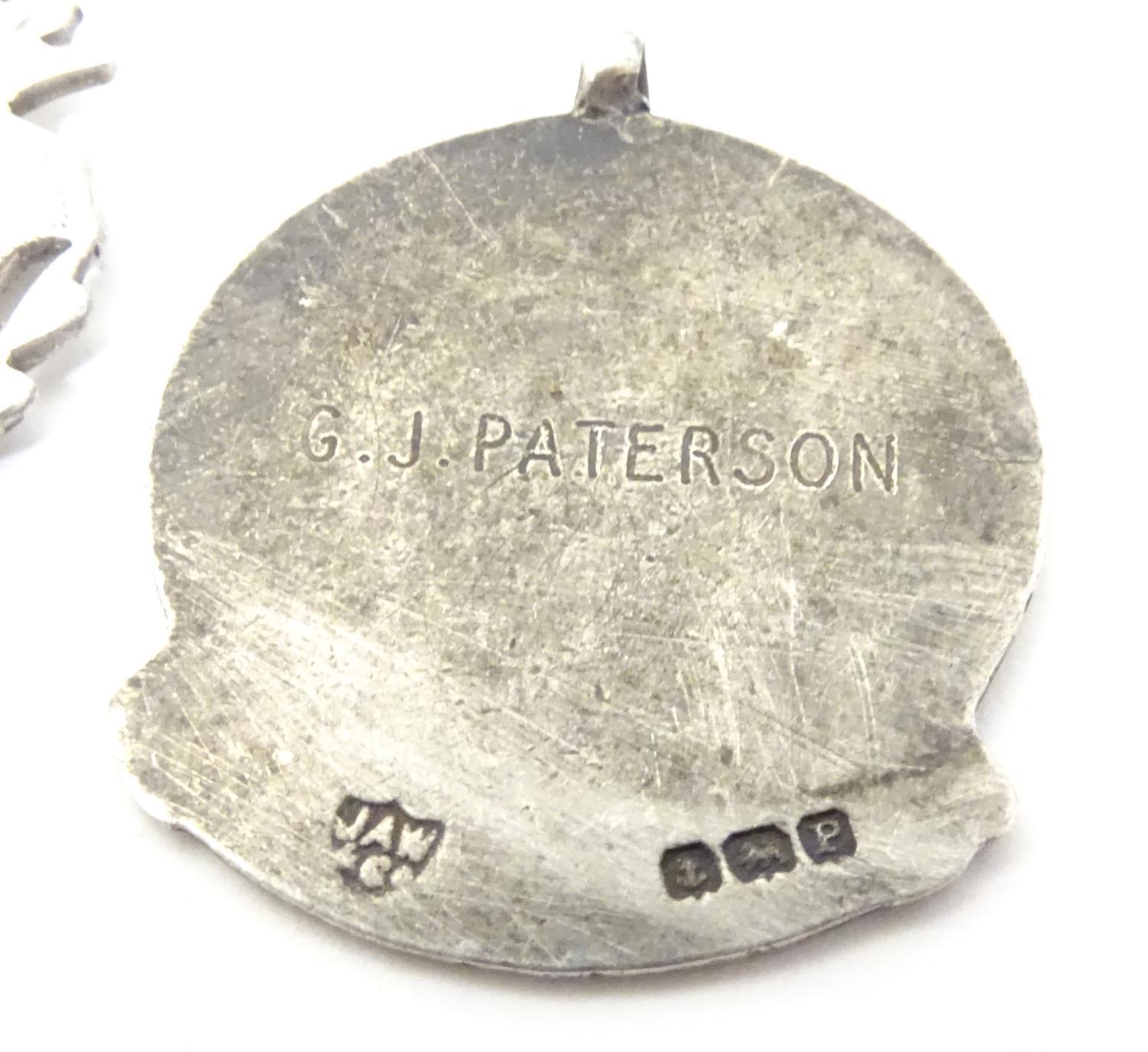 A hallmarked silver fob medal, the obverse decorated with the insignia of the National Safety - Image 5 of 10