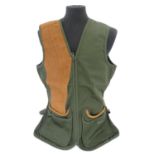 Sporting / Country pursuits: A Musto skeet vest / clay shooting gilet in green. Size M, new with