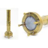 A 20thC brass diver's torch, marked Siebe Gorman & Co Ltd, Makers CWMBRAN. Approx. 11 1/4" Please