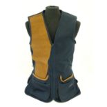Sporting / Country pursuits: A Musto skeet vest/ clay shooting gilet in navy. Size S, new with tags,