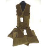 Sporting / Country pursuits: 3 ladies Laksen moleskin gilets in bronze, sizes L, XL & 2XL, new