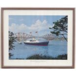Gordon Bauwens, 20th century, Limited edition colour print, no. 370/850, Her Majesty's Royal Yacht