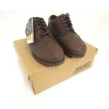 Sporting / Country pursuits: A pair of Musto, Gore-Tex brogues in dark brown, UK size 6, new with