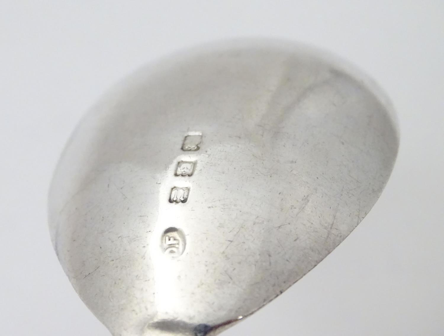 Two silver jam / preserve spoons one hallmarked London 1928 maker Deakin & Francis, the other - Image 7 of 7