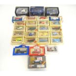 Toys: A quantity of boxed die cast scale model cars / vehicles, to include Corgi Classics, Lledo