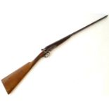 Shotgun: a Modern Arms Co, London .410 side by side sidelever hammergun, c1935, beech straight-