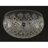An Edinburgh Crystal glass fruit bowl with corporate commemorative engraving for ' Trend