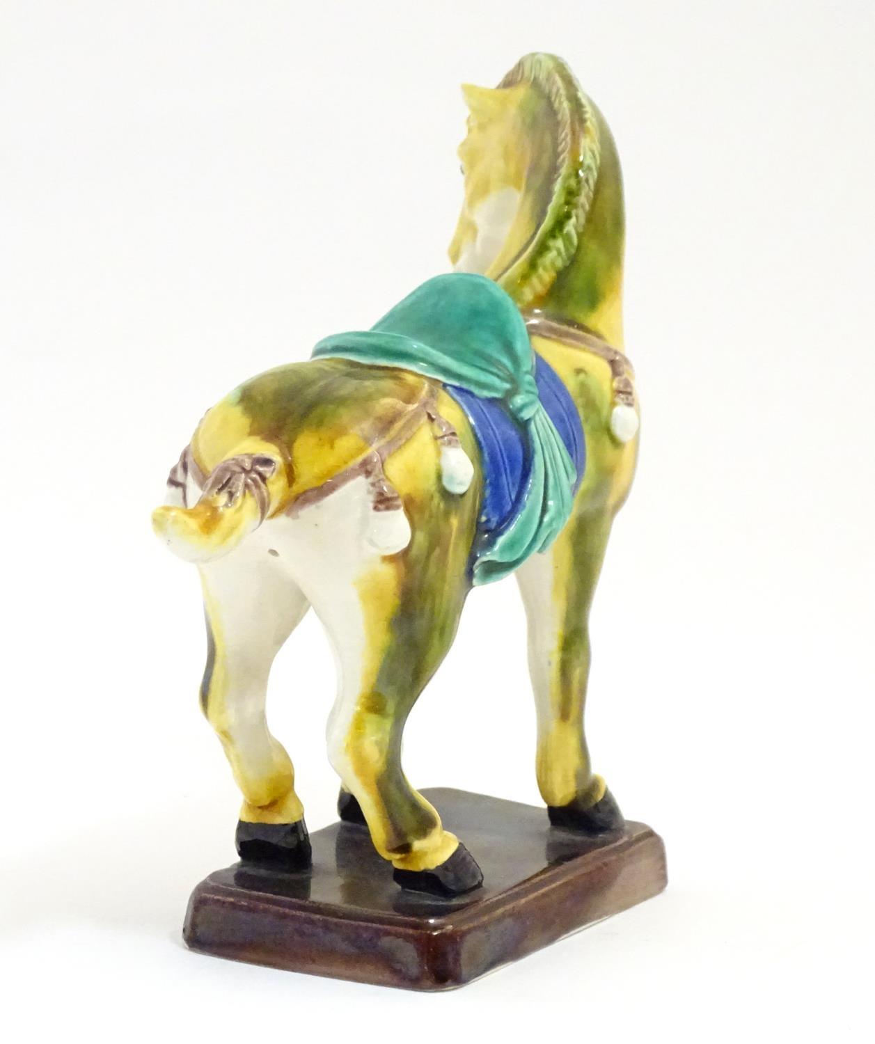 A Chinese model of a Tang style horse. Approx. 5 3/4" Please Note - we do not make reference to - Image 5 of 6
