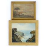 A. J. Palmer, 20th century, Mixed media, A distant view of The Bay of Naples. Signed and dated 1907.