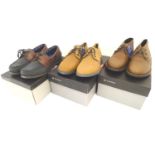 Sporting / Country pursuits: 3 pairs of mens shoes to include a pair of Chatham tan lace up shoes in