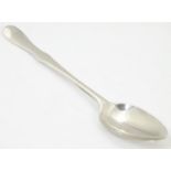 A Scottish silver teaspoon hallmarked Edinburgh 1814, maker Andrew Wilkie. 5" long Please Note -