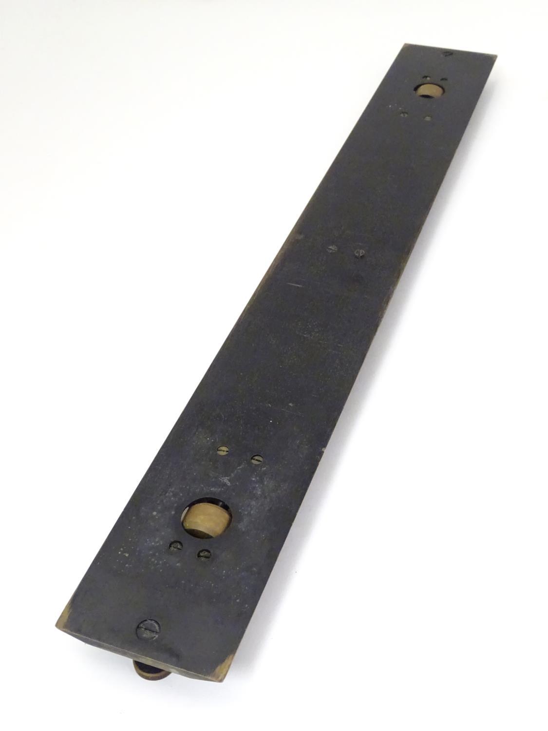 Militaria: a mid to late 20thC cased naval navigational parallel rolling rule, the case marked ' - Image 6 of 6