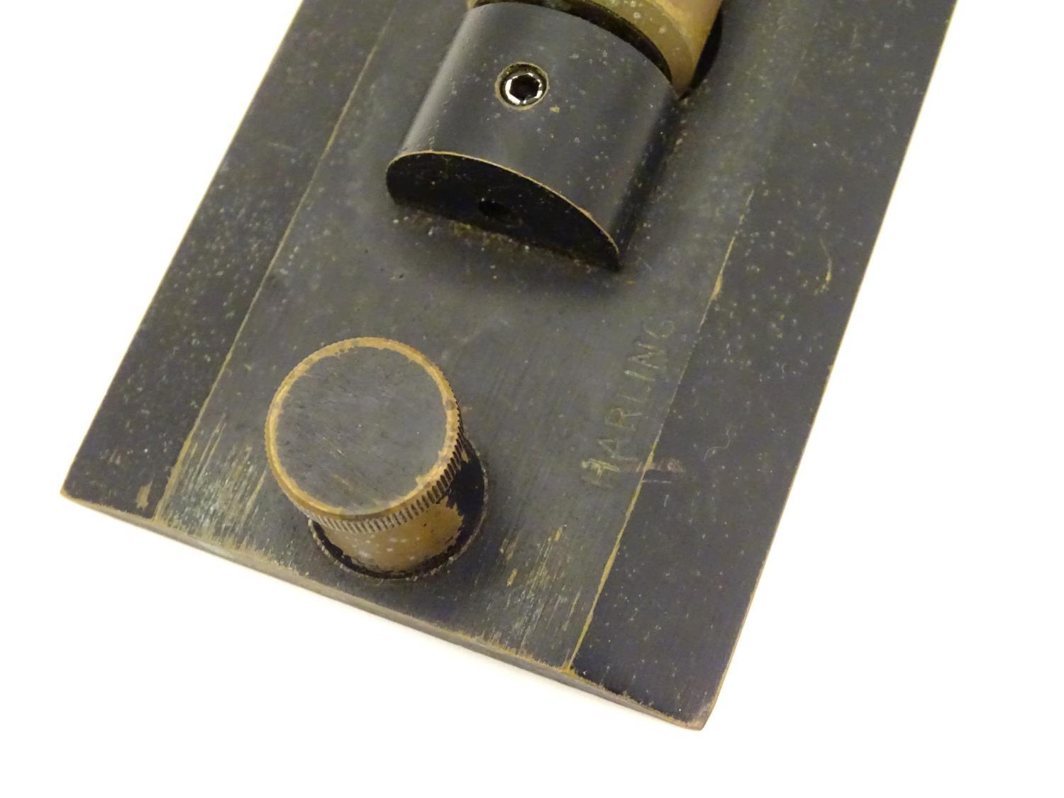 Militaria: a mid to late 20thC cased naval navigational parallel rolling rule, the case marked ' - Image 5 of 6