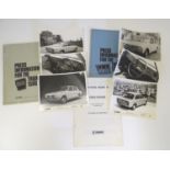 Three automobile promotional advertising press release documents for British Leyland-Triumph car