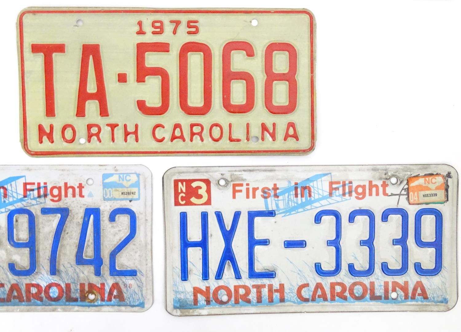 A quantity of late 20thC / 21stC examples of American state license / number plates, North Carolina, - Image 4 of 6