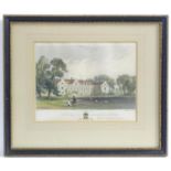 M. J. Starling, after Thomas Allom, 29th century, Hand coloured steel engraving, West Horsley Place,