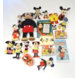 Toys: A quantity of assorted Disney toys / items to include binoculars, Mickey Mouse pocket