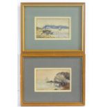 G. Wheeler, Early 20th century, Watercolour, Sailing boats in Poole harbour with a view of