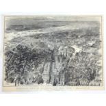 After W. L. Wyllie (1851-1931) and H. W. Brewer (1836-1903), 19th century, Bird's Eye View of
