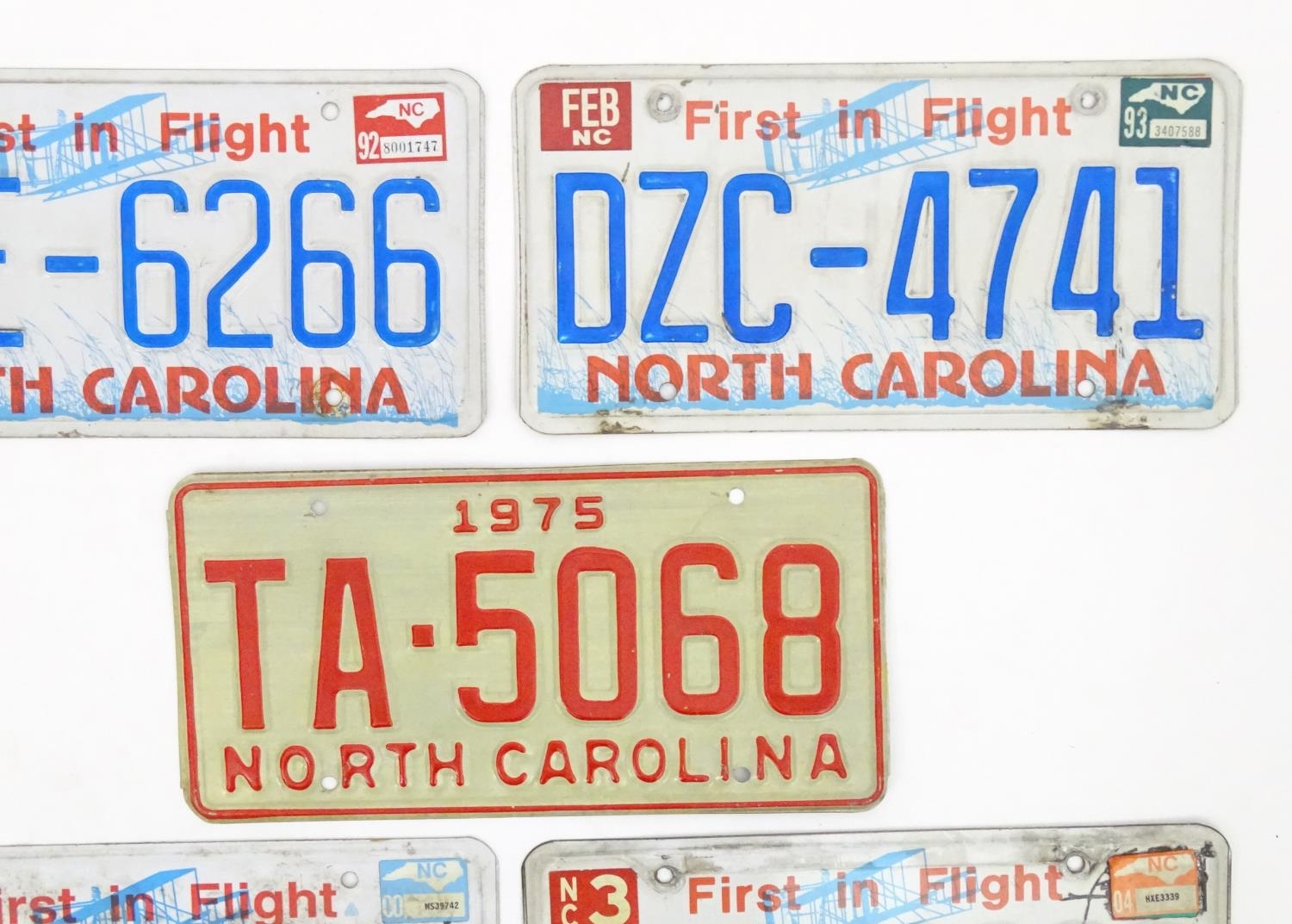 A quantity of late 20thC / 21stC examples of American state license / number plates, North Carolina, - Image 5 of 6