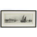 William Lionel Wyllie (1851-1931), Limited edition (of 150) drypoint etching, Tarbet Loch Fyne.