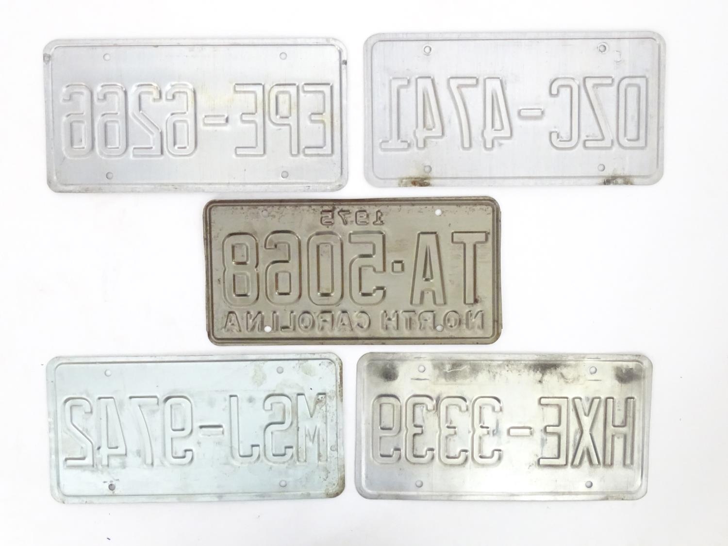 A quantity of late 20thC / 21stC examples of American state license / number plates, North Carolina, - Image 2 of 6