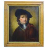 After Rembrandt van Rijn (1606-1669), Late 19th / Early 20th century, Oil on canvas, Tronie of a