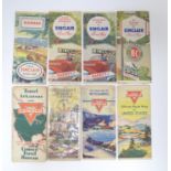 An assortment of early to mid 20thC American motoring / automobile road maps, comprising: