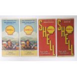 Two 1930s motoring / automobile Shell Road Maps for Ohio and Pennsylvania, together with Shell