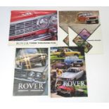 An assortment of late 20thC British Leyland-Rover promotional advertising car brochures,