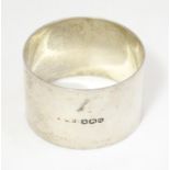 A silver napkin ring hallmarked Sheffield 1944 maker James Dixon & Sons ltd Please Note - we do