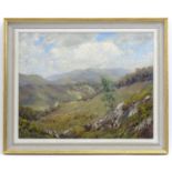 F. S. Robinson, 20th century, Oil on board, A mountainous landscape scene. Signed and dated 1927