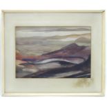 20th century, Watercolour, An abstract view of a landscape. Approx. 9 1/4" x 13 1/4" Please Note -