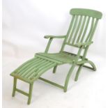 A planter's / deck chair with a painted finish Please Note - we do not make reference to the