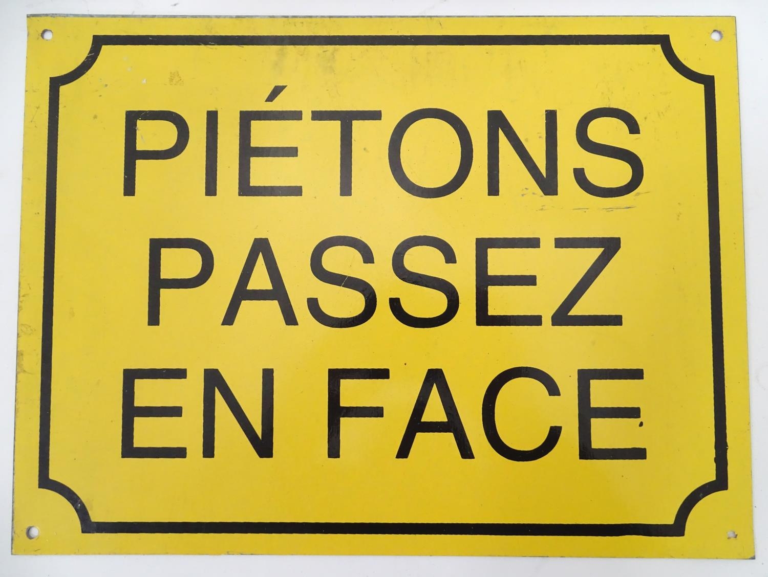 Two French enamel signs Please Note - we do not make reference to the condition of lots within - Image 3 of 4