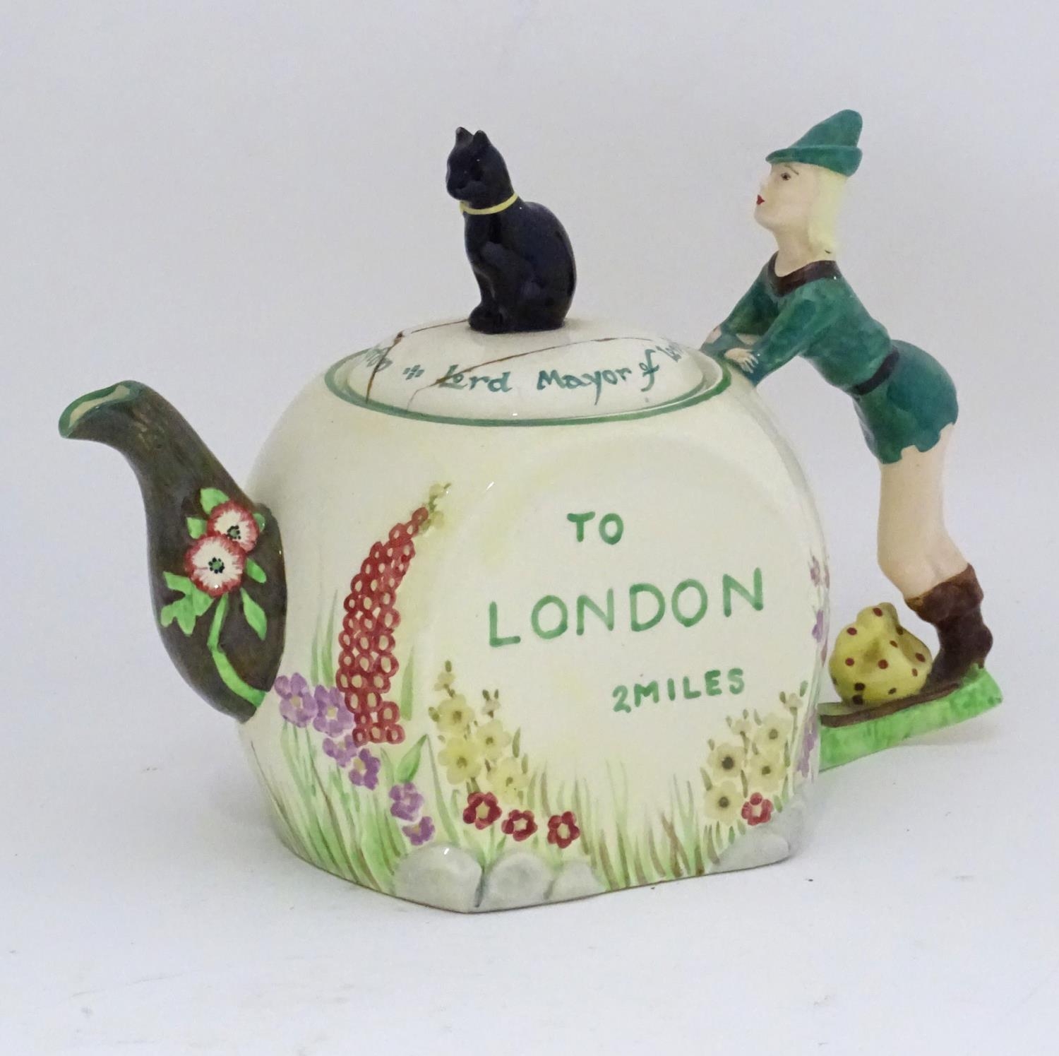 A novelty Dick Whittington teapot Please Note - we do not make reference to the condition of lots - Image 3 of 6