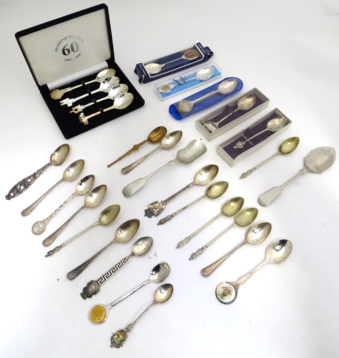 A quantity of assorted collectors spoons Please Note - we do not make reference to the condition