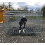 A Croft dog crate / cage measuring 54 1/4 x 33 x 36 1/4" approx. (138 x 84 x 92cm approx.) Dog and